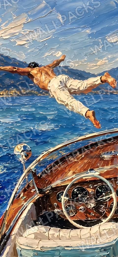 Swan Dive, a phone wallpaper